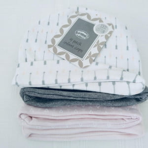 4 Pack Girls Beanie Set